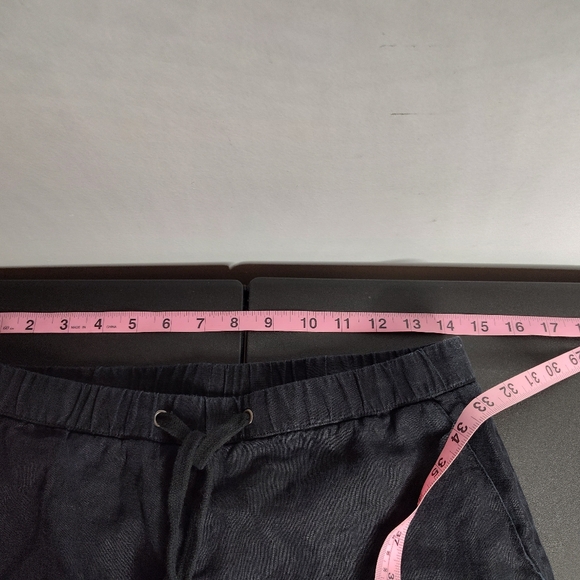 Standard James Perse Linen Soft Drape Pant in black size 1/S - Picture 9 of 10